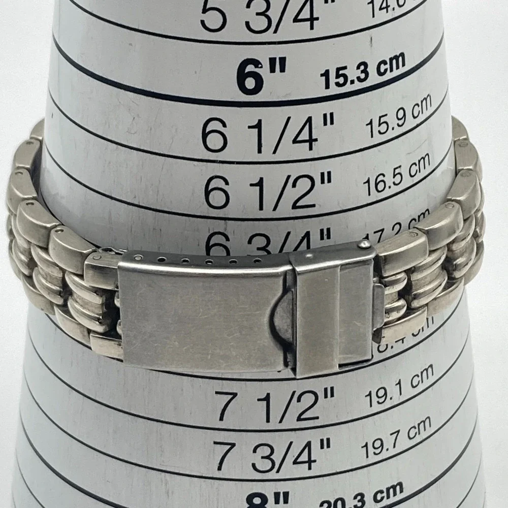 Rumours Women's Watch 29mm Silver Tone Blue Textured Dial New Battery 7.25